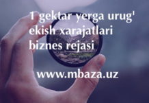 1 gektar yerga urug’ ekish biznes rejasi https://mbaza.uz/wp-content/uploads/2021/12/1-gektar-yerga-urug-ekish-xarajatlari