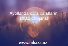 Ayollar zardo’z xalatlarini ishlab chiqarish biznes rejasi Ayollar zardo'z xalatlarini ishlab chiqarish