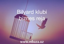 Bilyard klubi biznes reja Bilyard klubi biznes reja